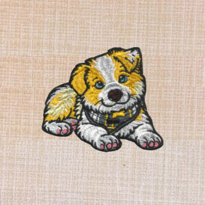 Cute Puppy Embroidered Iron On Patch 2
