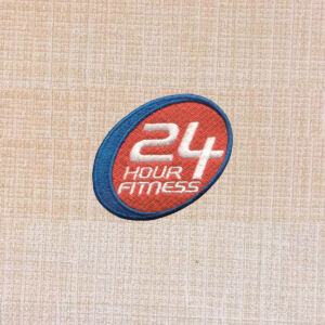 24 Hour Fitness Logo Embroidered Iron On Patch - Image 2