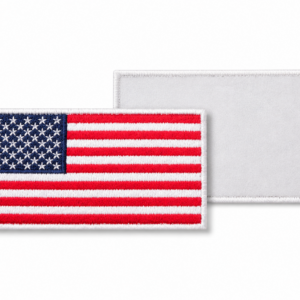 American Flag Embroidered Iron On Patch - Image 3