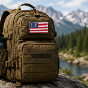 American Flag Embroidered Iron On Patch - Image 5
