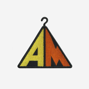 Apparelmaster logo embroidered iron on patch 4 inch