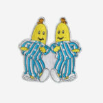 Bananas in pyjamas cartoon logo embroidered iron on patch 4 inch