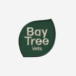 Bay tree veterinary centre logo embroidered iron on patch 3 inch