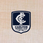 Carlton Blues Monogram Logo Embroidered Iron On Patch