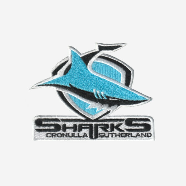 Cronulla Sharks Logo Embroidered Iron On Patch Cronulla sharks logo embroidered iron on patch 4 inch