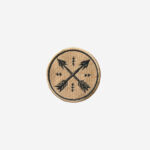 Crossed arrows patrol logo embroidered iron on patch 2 inch