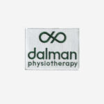 Dalman physiotherapy logo embroidered iron on patch 4 inch