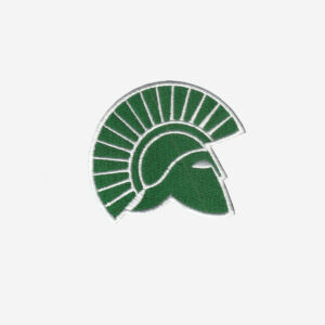 De la salle spartans logo embroidered iron on patch 3 inch
