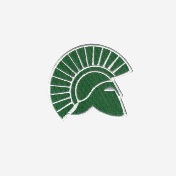 De la salle spartans logo embroidered iron on patch 3 inch
