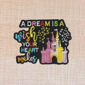 Disney Cinderella Castle Embroidered Iron On Patch - Image 2