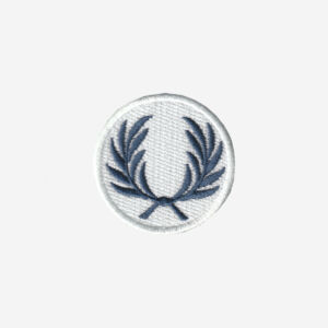 Fred Perry Logo Embroidered Iron On Patch Navy