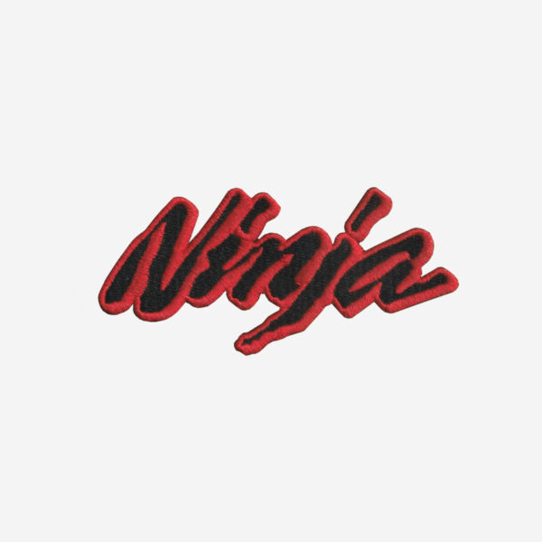 Kawasaki Ninja Logo Embroidered Iron On Patch Kawasaki Ninja Logo Embroidered Iron On Patch