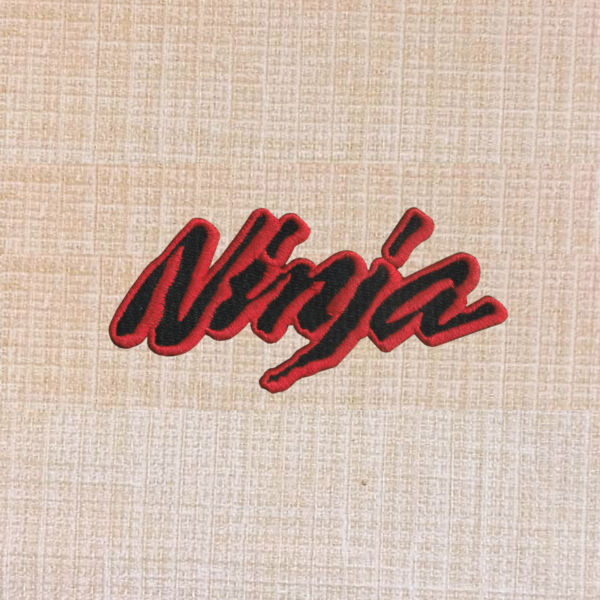 Kawasaki Ninja Logo Embroidered Iron On Patch2