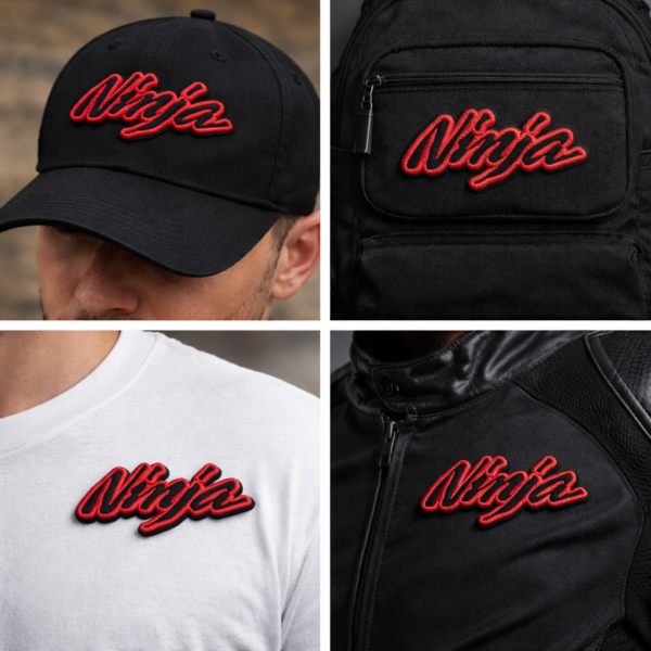 Kawasaki Ninja Logo Embroidered Iron On Patches