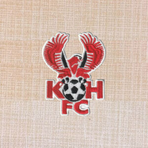 Kidderminster Harriers FC logo embroidered iron on patch 3 inch