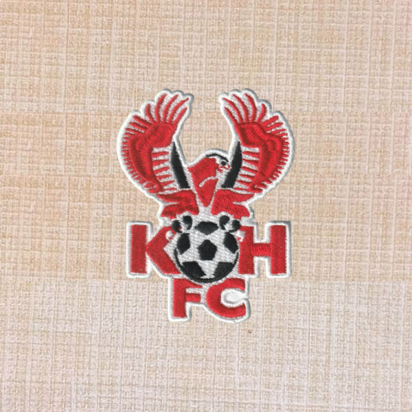 Kidderminster Harriers FC logo embroidered iron on patch 3 inch