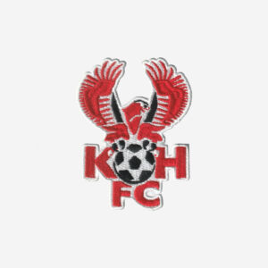 Kidderminster Harriers FC logo embroidered iron on patch 3 inch