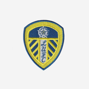 leeds united football club logo embroidered iron on patch lufc shield 3 inch