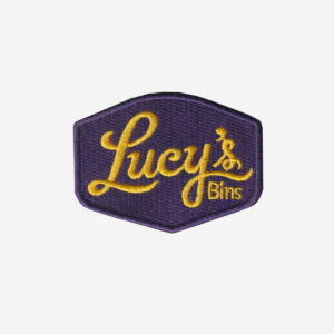 Lueys Bins Logo Embroidered Iron On Patch