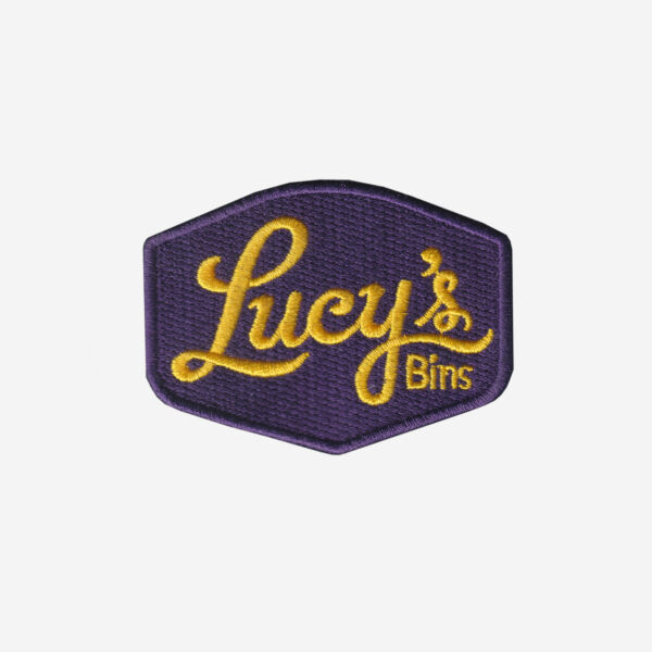 Lueys Bins Logo Embroidered Iron On Patch