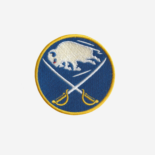 NHL Buffalo Sabres Logo Embroidered Iron On Patch Buffalo sabres logo embroidered iron on patch nhl 3 inch