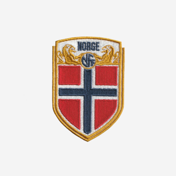 norway national football team logo embroidered iron on patch nff lion shield crest norge 3 inch