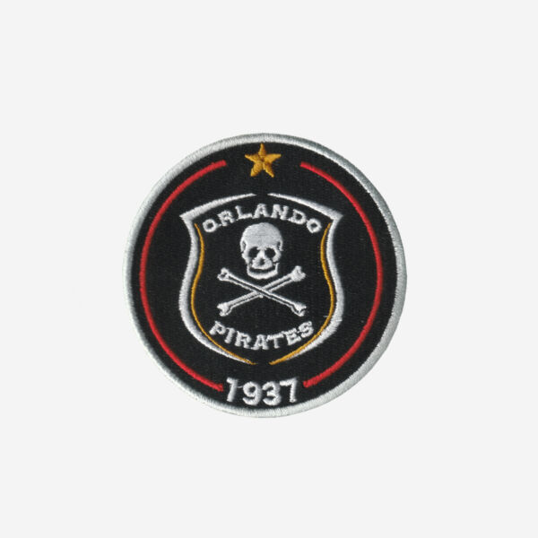 Orlando pirates football club logo embroidered iron on patch skull 3 inch
