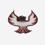 Phoenix boats logo embroidered iron on patch 4 inch