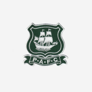 plymouth argyle football club logo embroidered iron on patch pafc mayflower green army 3 inch