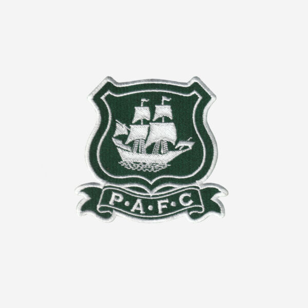 plymouth argyle football club logo embroidered iron on patch pafc mayflower green army 3 inch