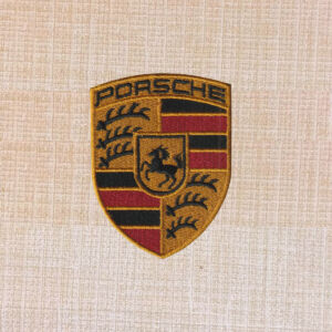 Porsche Car Logo Embroidered Iron On Patch - Image 2