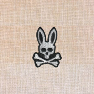 Psycho Bunny Logo Embroidered Iron On Patch - Image 7
