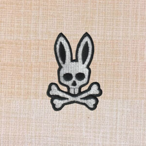Psycho Bunny Logo Embroidered Iron On Patch - Image 4