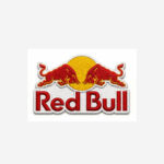 red bull logo embroidered iron on patch racing energy charging bulls 4 inch