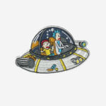 Rick and Morty UFO Spaceship Embroidered Iron On Patch