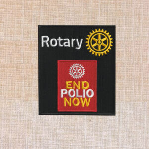 Rotary End Polio  Logo Embroidered Iron On Patch - Image 2
