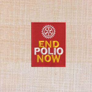 Rotary End Polio  Logo Embroidered Iron On Patch - Image 4
