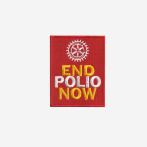 Rotary End Polio  Logo Embroidered Iron On Patch - Image 3