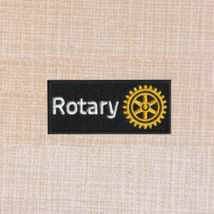 Rotary International Logo Embroidered Iron On Patch - Image 4