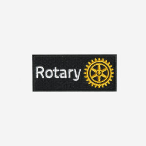 Rotary International Logo Embroidered Iron On Patch - Image 3