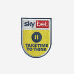 Sky bet efl take time to think logo embroidered iron on patch 3 inch