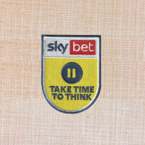 532-Sky Bet EFL Take Time To Think Logo Embroidered Iron On Patch - Image 2