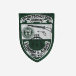 sportschützenverein steinheim logo embroidered patch shooting club crest iron on velcro 4 inch