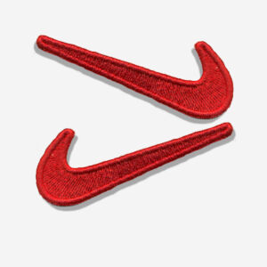 Nike Swoosh Left & Right Embroidered Iron On Patches X 2 - Image 5