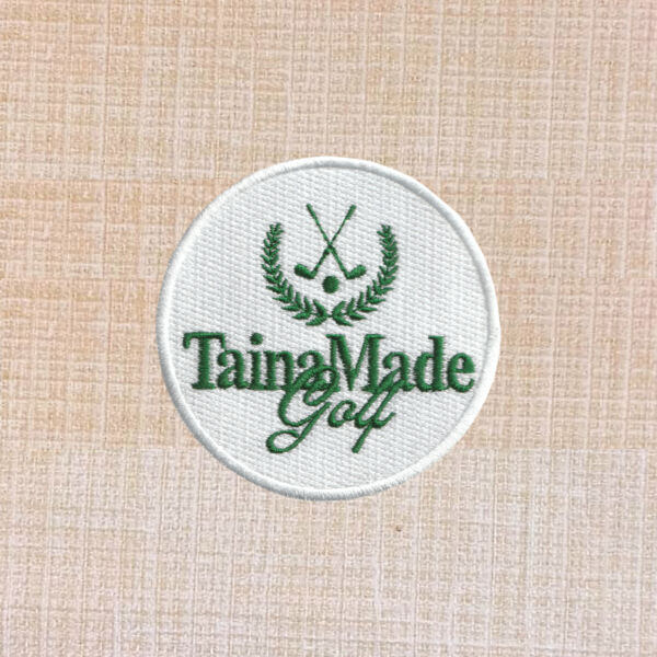 Taina Made Golf Logo Embroidered Iron On Patch 2 1