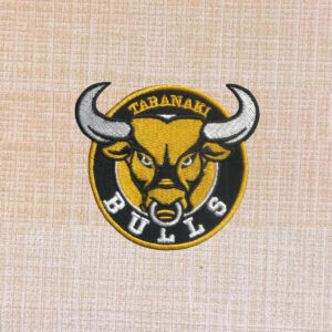 Taranaki Bulls Logo Embroidered Iron On Patch - Image 2