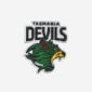 Tasmania devils football club logo embroidered iron on patch afl 3 inch