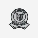 Te ngutu golf club logo embroidered iron on patch 3 inch