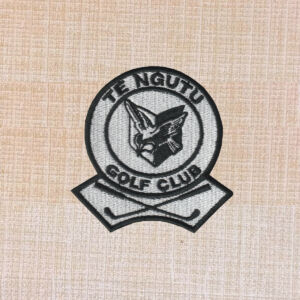 Te Ngutu Golf Club Logo Embroidered Iron On Patch - Image 2