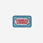 thomas and friends logo embroidered iron on patch train blue banner 2 inch 3 inch